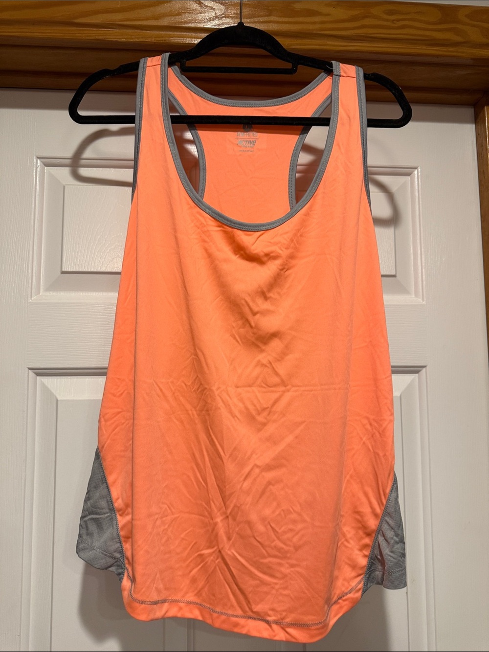 Old Navy Coral-Gray Athletic Tank Top